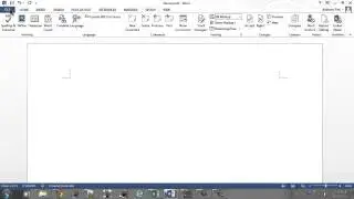 Microsoft Word 2013: Changing spelling and grammar check