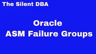 Oracle ASM Failure Groups