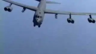 B-52 Dropping Lots & Lots of Bombs - Carpet Bombing