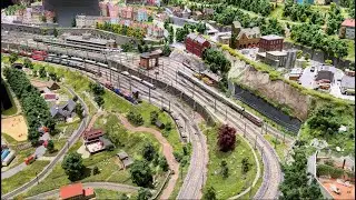 Beautiful HO Scale Märklin Model Train Layout at the Märklineum Museum