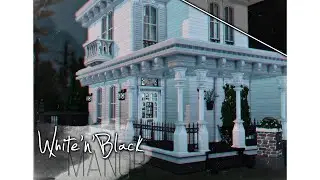 White'n'Black Manor | Строительство СИМС 4 | NO CC