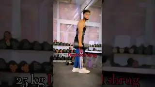 25 Dumbbell shrug #gymdiaries