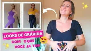 MONTANDO LOOKS DE GRÁVIDA COM MINHAS ROUPAS ANTIGAS | BIA FREITAS