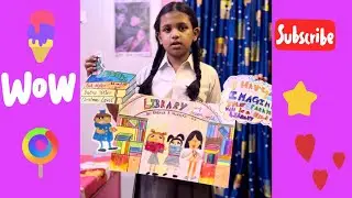 Poster Making Competition- My daughter Rabhya Mukherji topic My Library