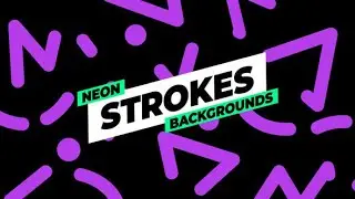 🌟 NEON STROKES BACKGROUNDS 2025 - FREE AE Template | Cyberpunk & Retro Wave Motion Graphics 🎨