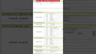 CBSE Board Exam Date Sheet - Class 10th - 12th |  Exam 2023-24    #cbseboardexam2024 #datesheet2023