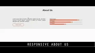 Responsive About Us (HTML CSS)