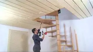 Монтаж винтовой лестницы