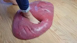 Foot slime video - feet into slime