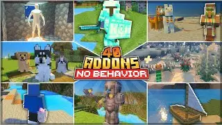 TOP 40 ADDON MCPE 1.19/1.20 COCOK UNTUK SURVIVAL NO BEHAVIOUR!