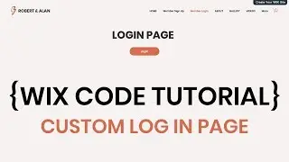Create A Member Profile Log In Page - Custom Client or Member Dashboard - Wix Code Tutorial
