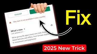 fix this item is not available in your country play store problem 2025