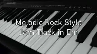 Melodic rock jam track in Em