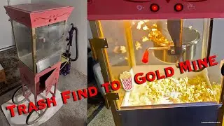 Trash To Treasure Ep2 : Antique Popcorn Machine Restoration 4K