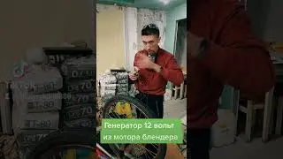 Генератор 12вольт из мотора блендера 220в