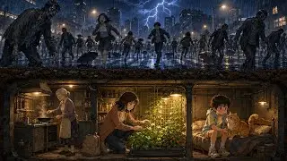 We Found a Secret Bunker Under the Tunnel During the Apocalypse | Ghibli-Inspired Zombie Survival