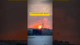 Закат над Санкт-Петербургом #russia  #санктпетербург #shortsvideo #short #shorts #iphone15promax