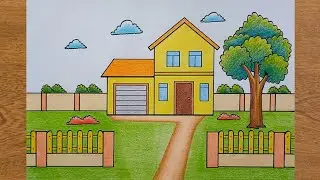 Drawing a House | How to Draw a House for Beginners