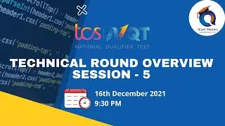 How to crack TCS NQT in 15 Days | Technical  Session 5