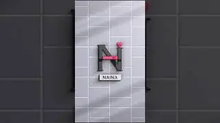 Naina Name logo design | Best logo design #shorts #trending #art #caligraphy
