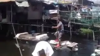 actual footage ng pagkahulog ni Jose sa estero