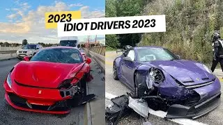 FAILS DRIFT CRASH - IDIOT DRIVERS 2023