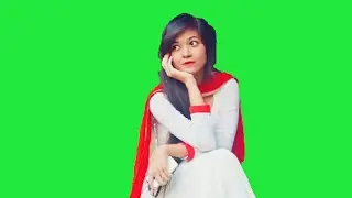 Beautiful desi Young Girl Green Screen Effects