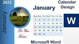 Design a calendar in Microsoft Word