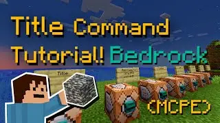 Minecraft Bedrock Title Command Tutorial For Bedrock MCPE!
