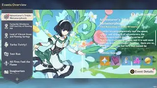 [Event] Adventurer's Trials: Metamorphosis - Completed All Challenges ☘️ Genshin impact 5.2