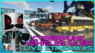 Cyberpunk Vehicles w/Captain_JEK #5 - Minecraft Livestream