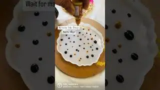 Reverse ink drop / Alcohol ink resin coaster / Resin Art 