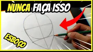 A VERDADE! como DESENHAR ANIMES  (Rosto e CORPO)