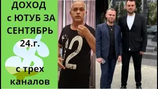 Доход с ютуб за  сентябрь 24г. Самвел Адамян,  Коля и Андрей Сытники #saveliyad #сытники