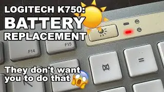 Logitech K750 battery replacement: Replace the K750 Battery!