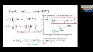 GQFI-UGent-WST Seminar: Brian Swingle "Effective Field Theory of Chaotic Spectral Correlations"