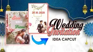 Wedding Invitation card idea 💡|Tutorial| Capcut