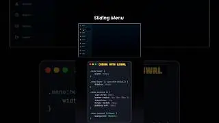 🔥 Create a Smooth Slide Menu Using HTML, CSS & JavaScript! 🚀 