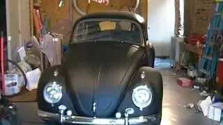 Finish the VW bug rear interior decking with carpet #510