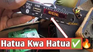 JINSI YA KUUNGANISHA MP3 PLAYER KWENYE SABUFA l Install Mp3 Player In Subwoofer