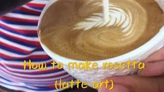 Latte Art Tutorial ( rosetta ) #3