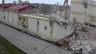 Снос ТЦ "Зимняя Вишня" Кемерово
