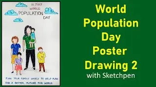 World Population Day 2021 | World Population Day Poster 2 | World Population Day Drawing 2
