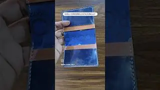 Shell cordovan leather wallet with 2+2 card slot 1 cash slot in a unique design. #shellcordovan