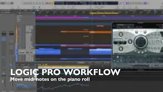 Logic Pro Quick Tutorial - Move midi notes on the piano roll