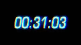 Countdown real time one minute