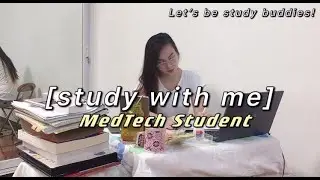 1 hour study with me (real time, POMODORO, lofi music) 👩🏻‍⚕️🌙 | Merell Paramio