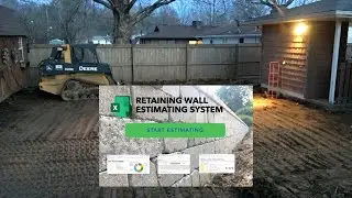 Paver and Retaining Wall Spreadsheet Estimating System.  #pavers #retainingwall