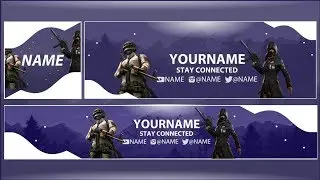 FREE PUBG YOUTUBE BANNER + LOGO (REVAMP) - NO TEXT!