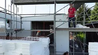 In 2 weeks we made walls and ceiling. House construction in Germany. Part 7